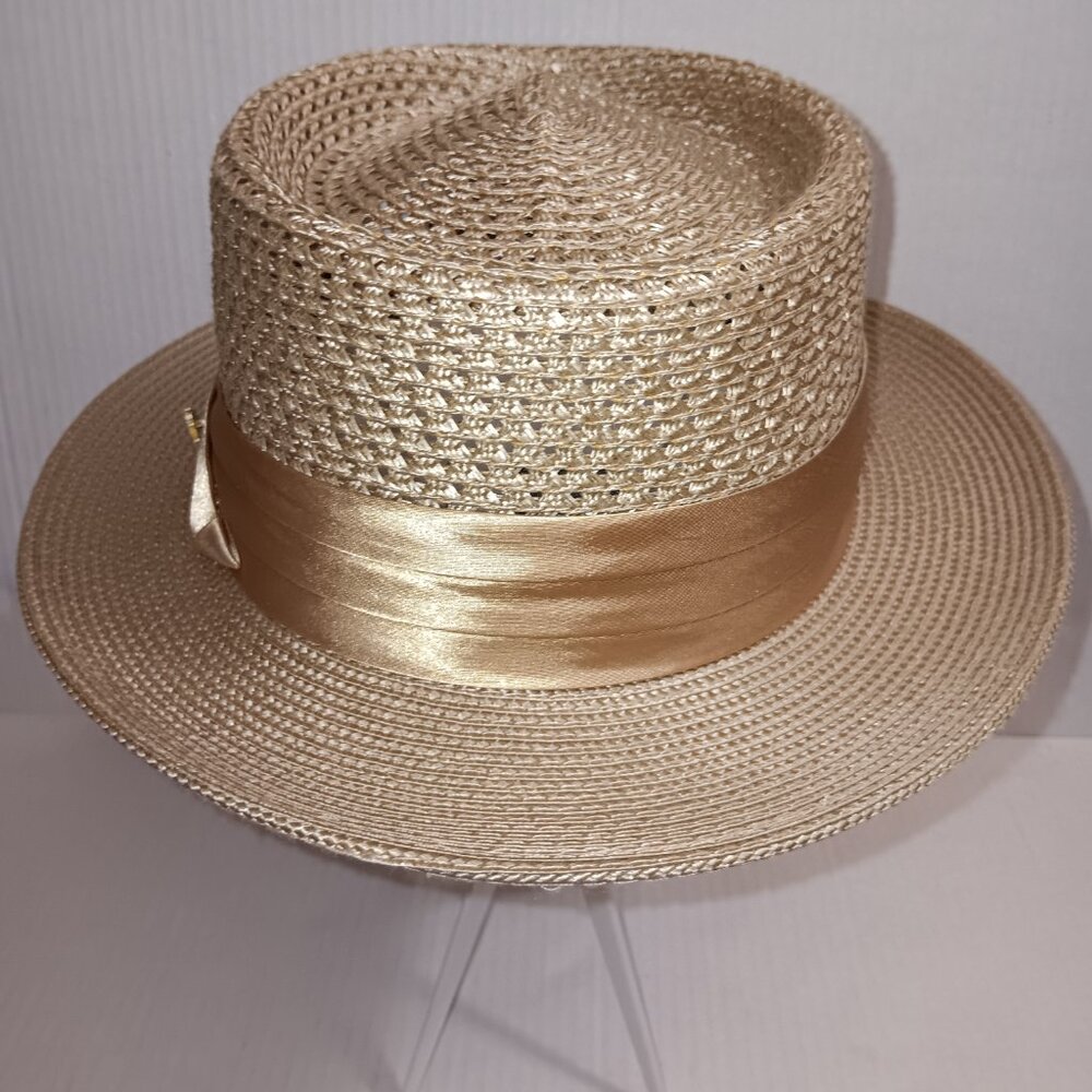 MONTIQUE MEN'S MESH STRAW HAT - Picture 7 of 11